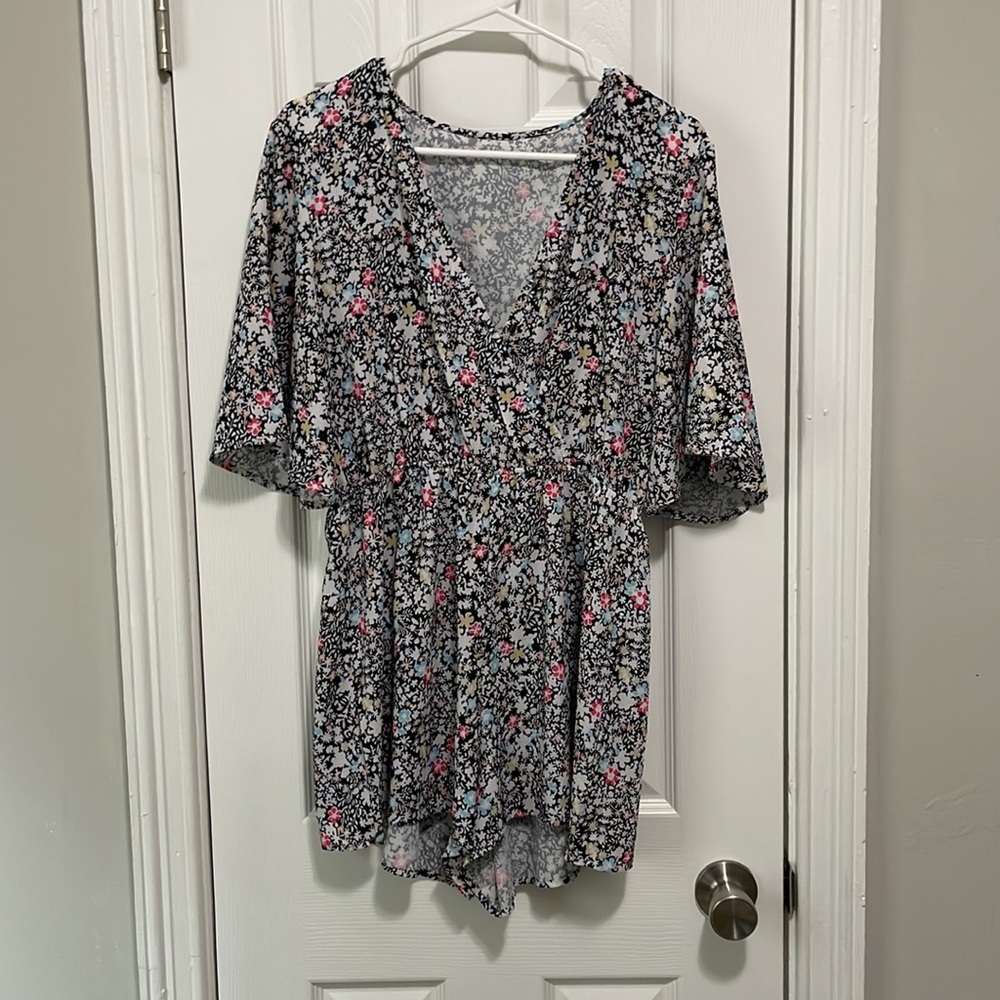 NWOT floral romper